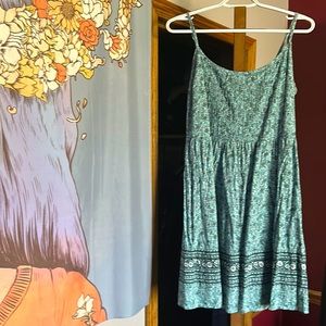 Spaghetti strap floral midi dress